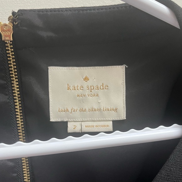 KATE SPADE - black half sleeve with ruffle and bow.l sleeves. - Picture 4 of 4